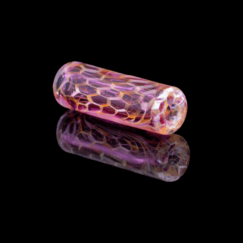 Ryan Teurfs Gold Fume Honeycomb Glass Tip