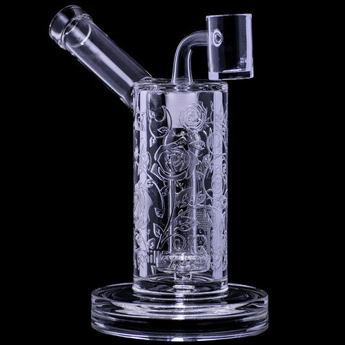 Milky Way Glass Rose Bubbler