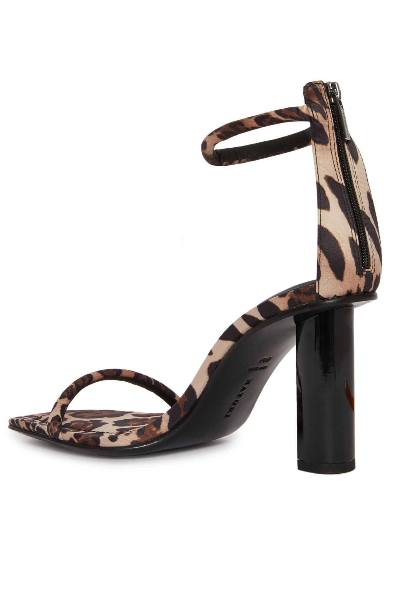 Buy Glow Luxe Leopard Satin Block Heel Sandal Online | Natori