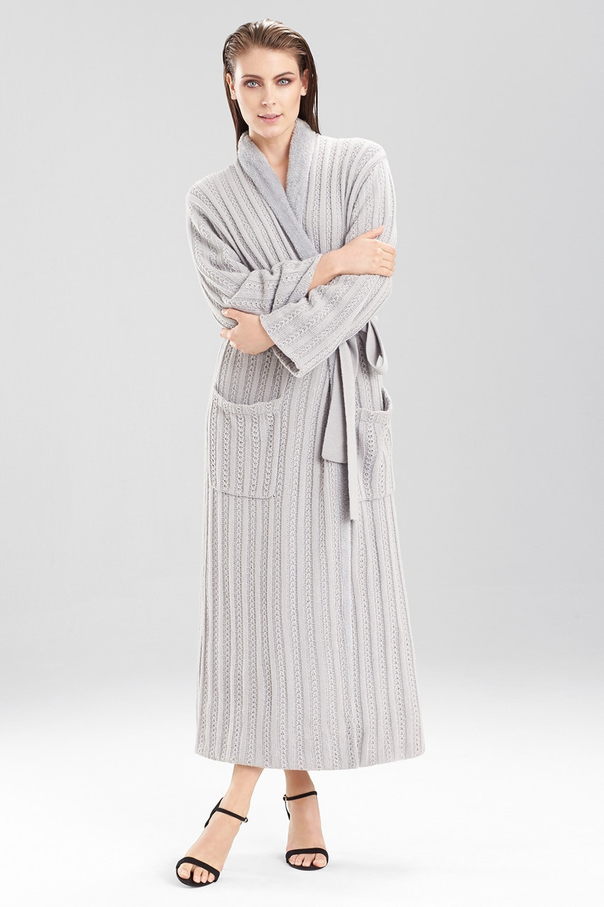 Buy Cable Knit With Sherpa Robe Online