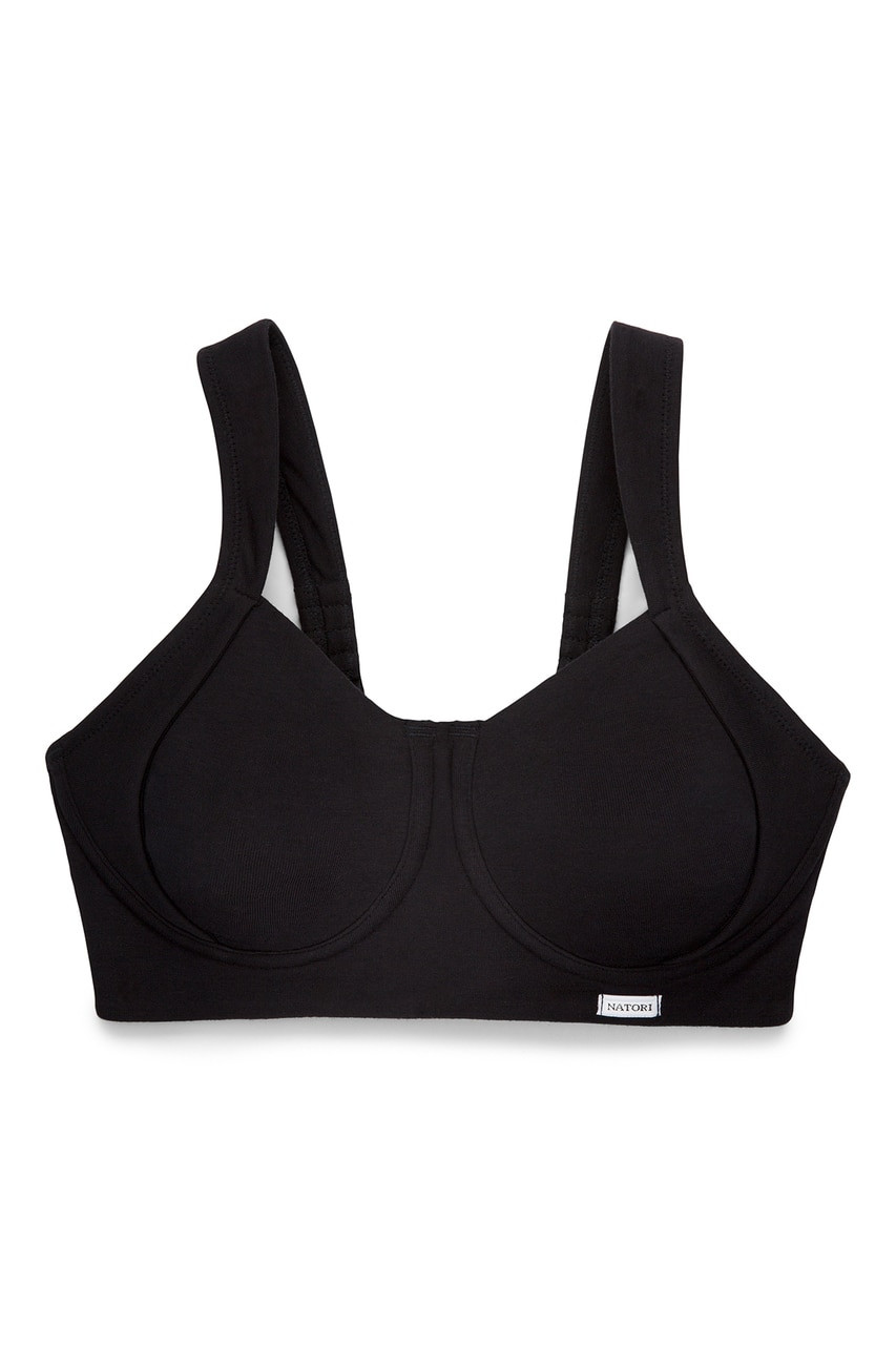 NATORI POWER YOGI SPORTS BRA IN BLACK/GREY – Expect Lace