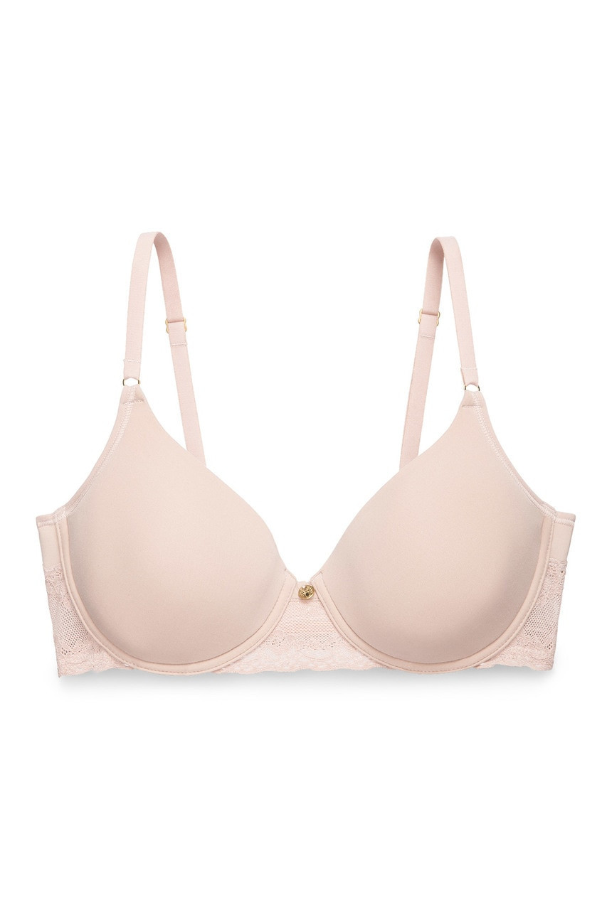 pink underwire bra