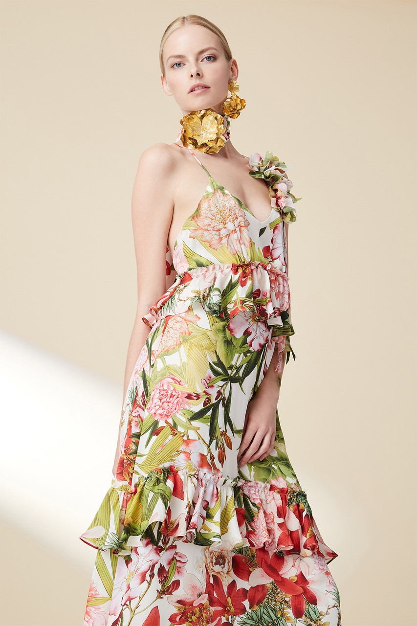 Paradise Floral Tiered Maxi Dress - The Natori Company