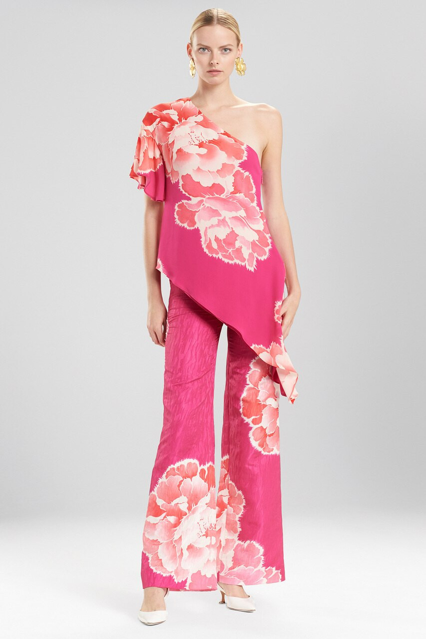 Buy Peony Jacquard Wide Leg Pants and Pants, Skirts & Shorts