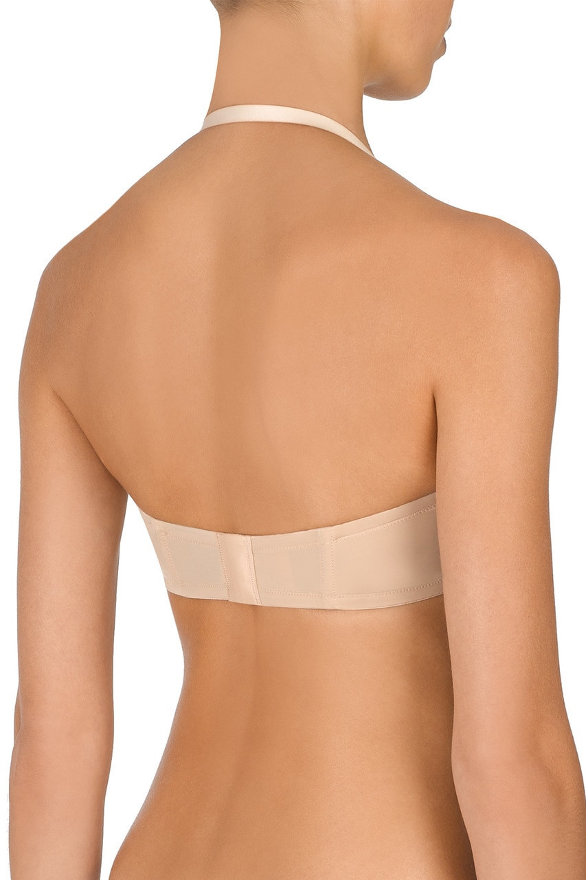 Low Back Bra for Women Wirefree Seamless Bra Backless Multiway Straps Convertible  Halter Bra with Padded Removeable, Beige, Small : : Clothing,  Shoes & Accessories