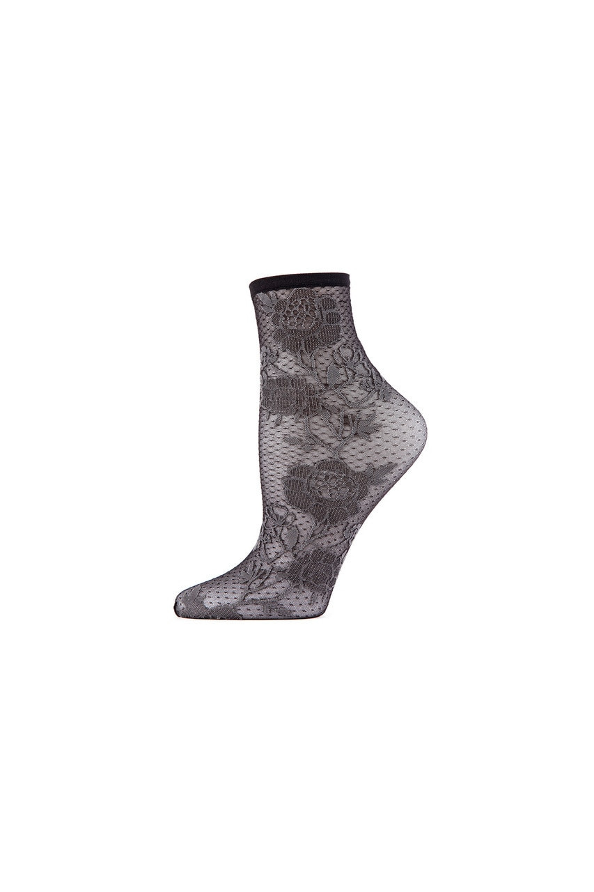 Buy Chantilly Sheer Shortie Socks Online | Natori
