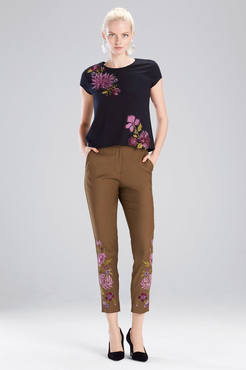 embroidered pants