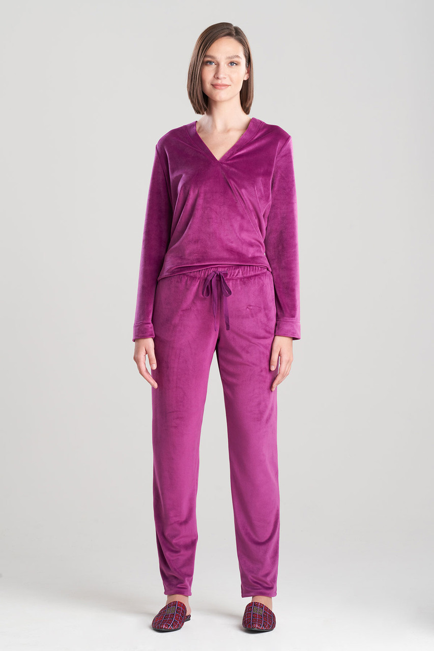 N Natori Velour Solid Pants