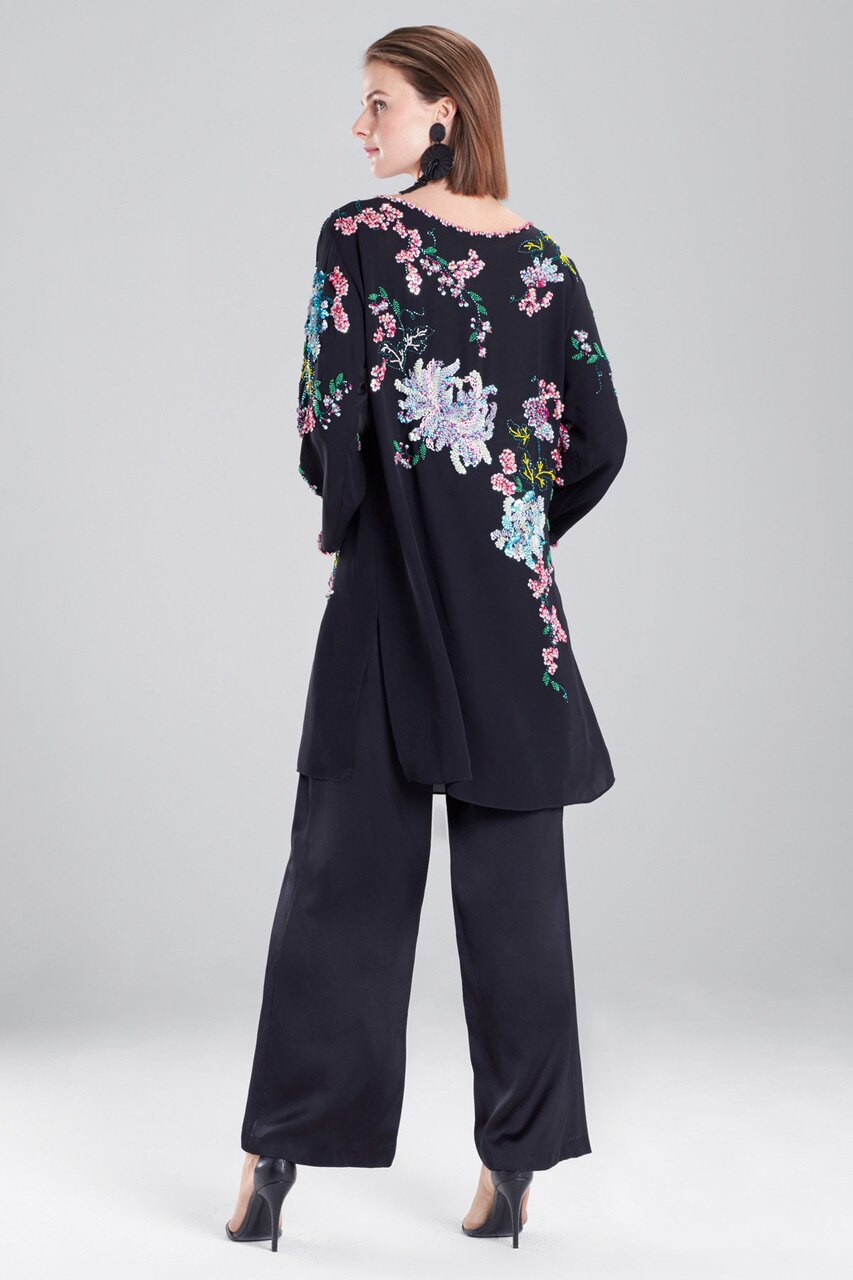 Couture Chrysanthemum Beaded Top by The Natori Company