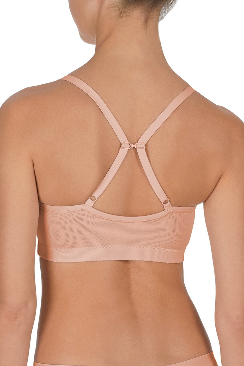 NWT Natori LIMITLESS CONVERTIBLE SPORTS BRALETTE in Light Peach Size X-Large