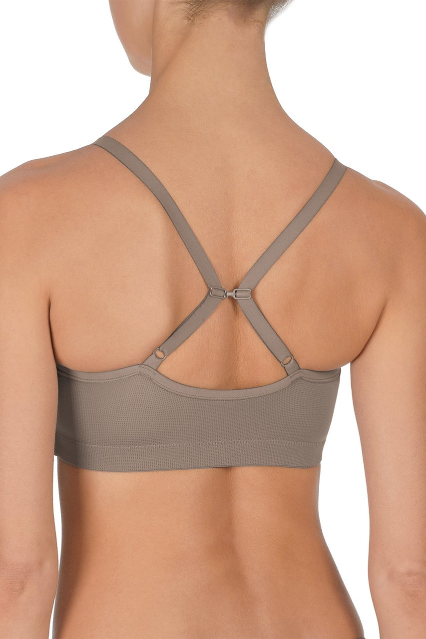 Danskin Padded Sports Bra Black/Silver Small