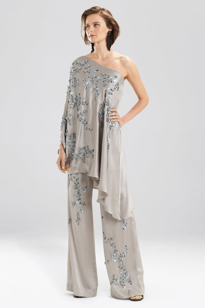 one shoulder caftan dress