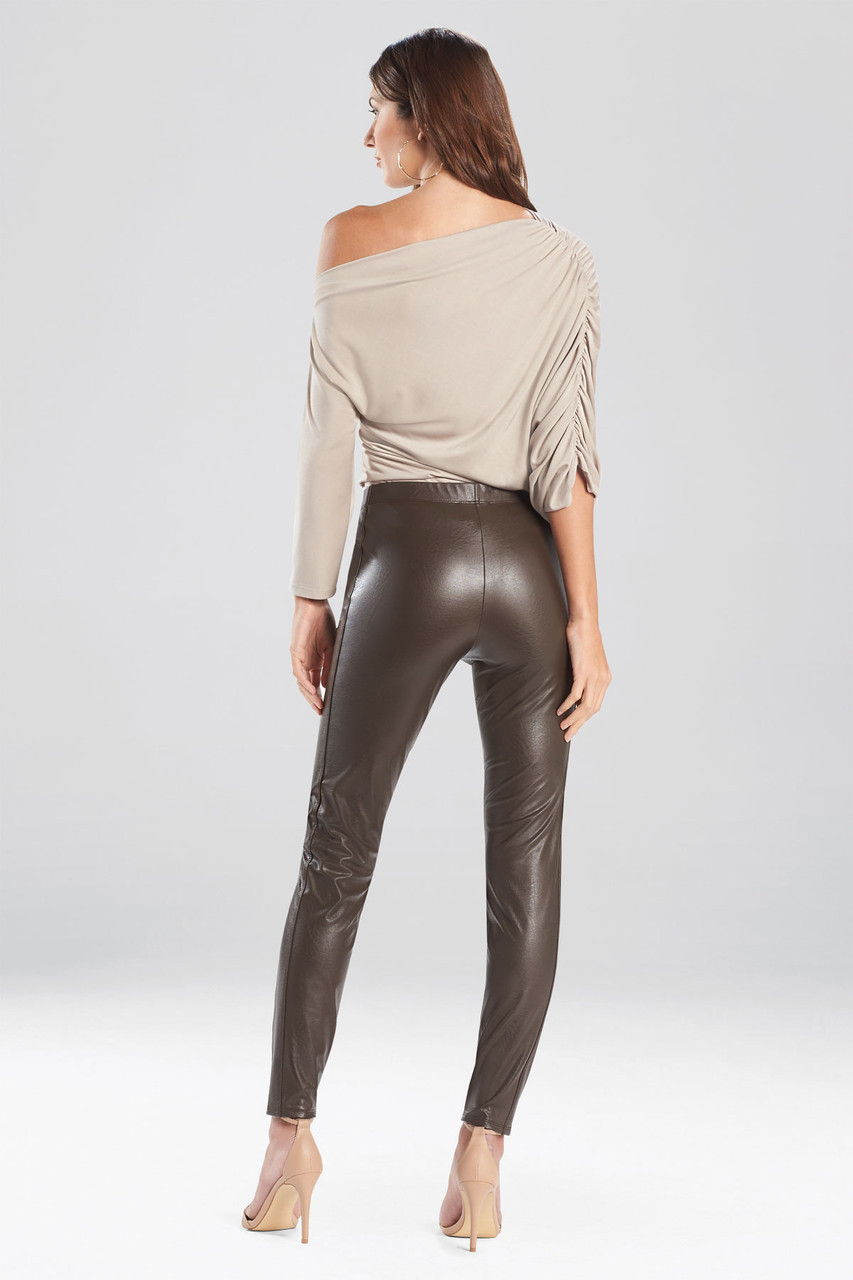 Ann Taylor faux leather side trim leggings | Trim leggings, Leggings, Ann  taylor