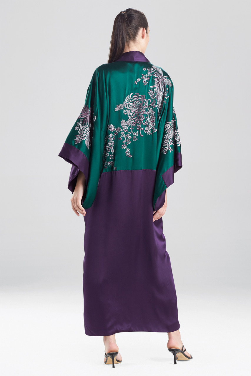 Buy Chinoiserie Embroidery Silk Robe and Robes & Kimonos - Shop