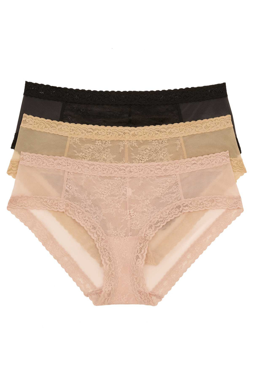 Women Lace Panties 3Pack Plus Size Underwear High Waist Knicker Lingerie  Female