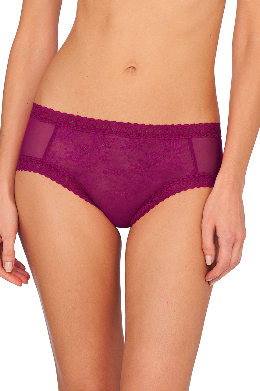 3-pack Picot-trimmed Briefs - Purple/pink/black - Ladies