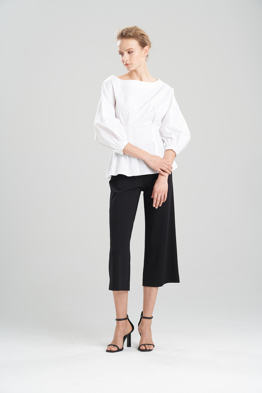 Poplin Balloon Sleeve Shirt