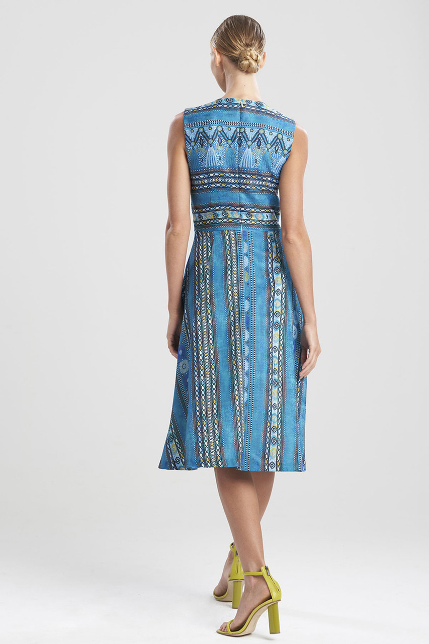 Le Souk Jacquard Fit and Flare Dress