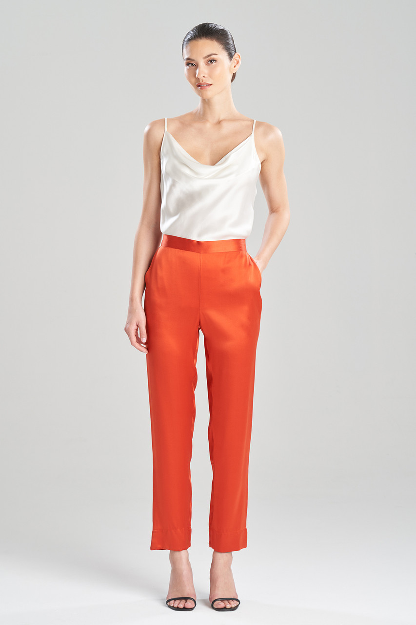 Key Essentials Silk Straight Leg Pants