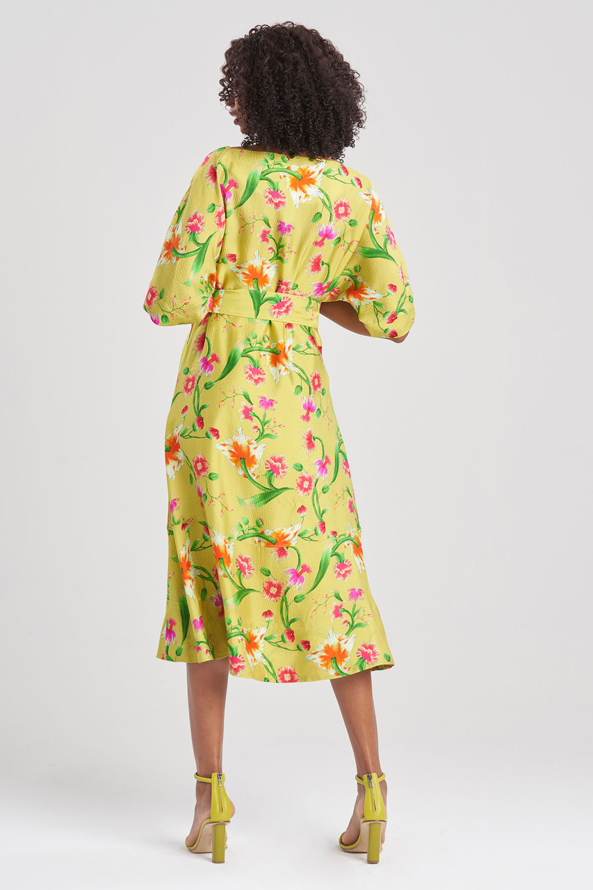 Buy Chikayo-Obi Silk Boatneck Dress Online | Natori