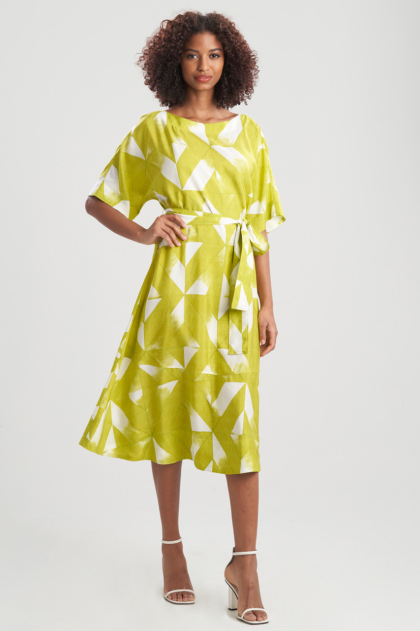 Buy Sumi-Obi Silk Boatneck Dress Online | Natori