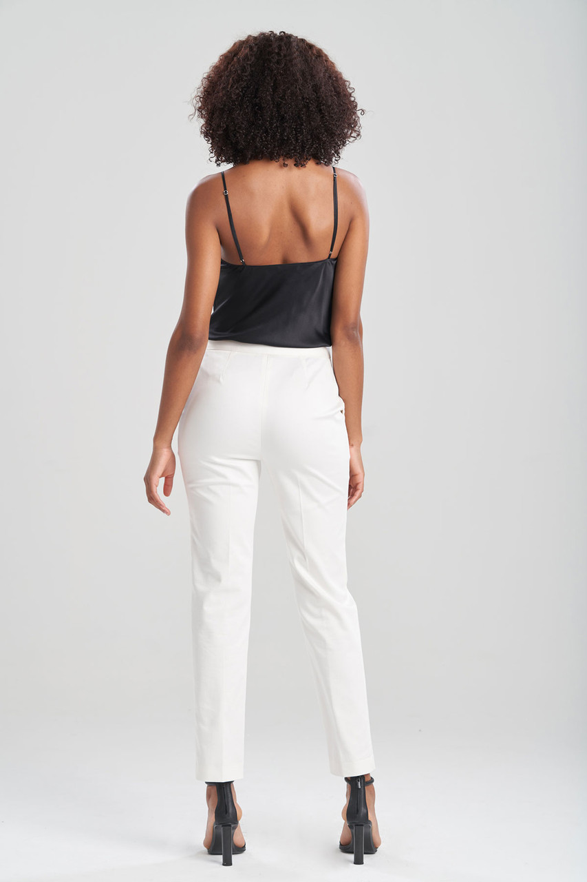 Cotton Sateen Tapered Pants