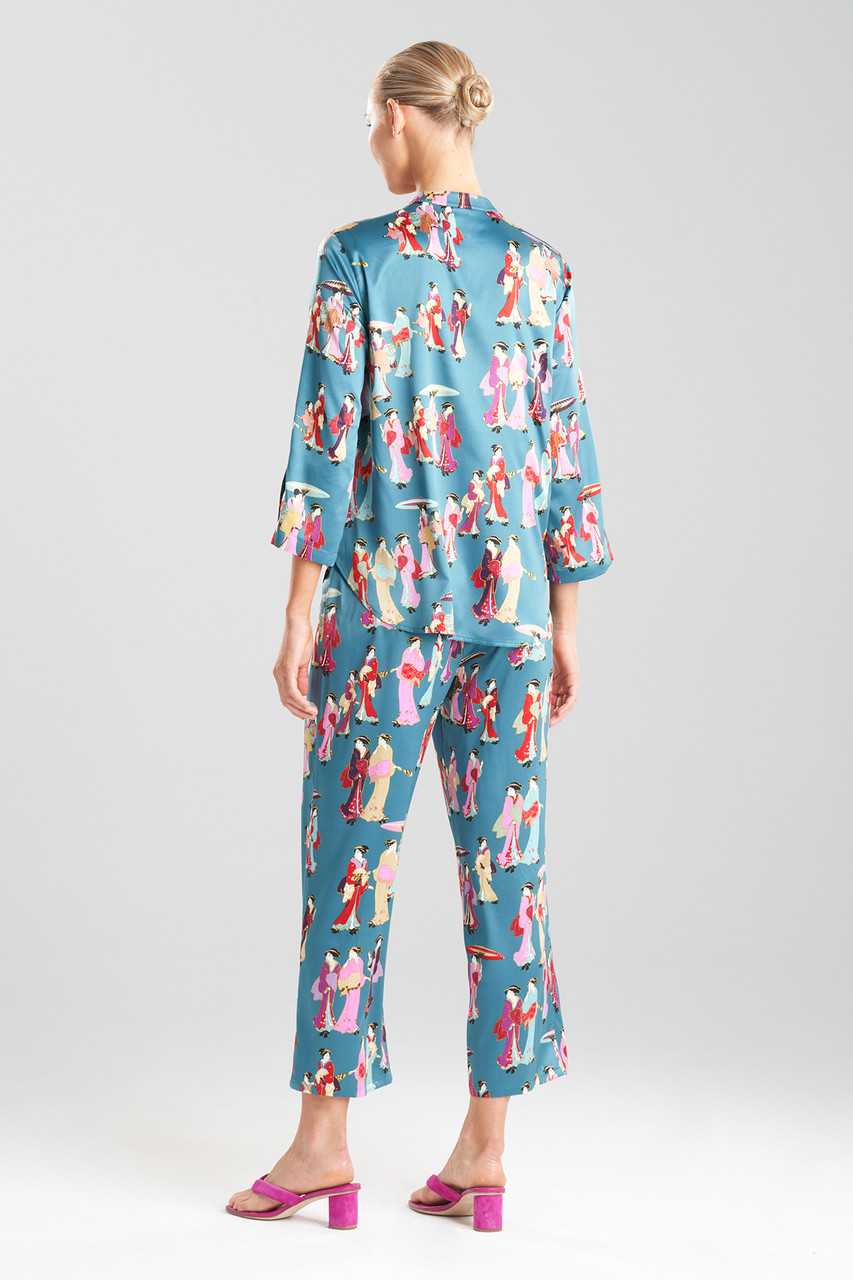 Buy Geisha-Printed Satin PJ and Pajamas - Shop Natori Online