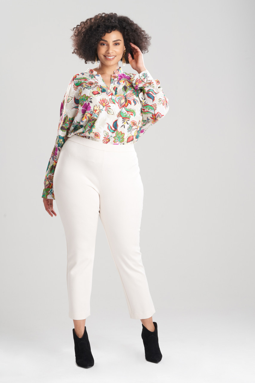 Teresa Wide Leg Ankle Jeans in Plus Size - Optic White White | NYDJ