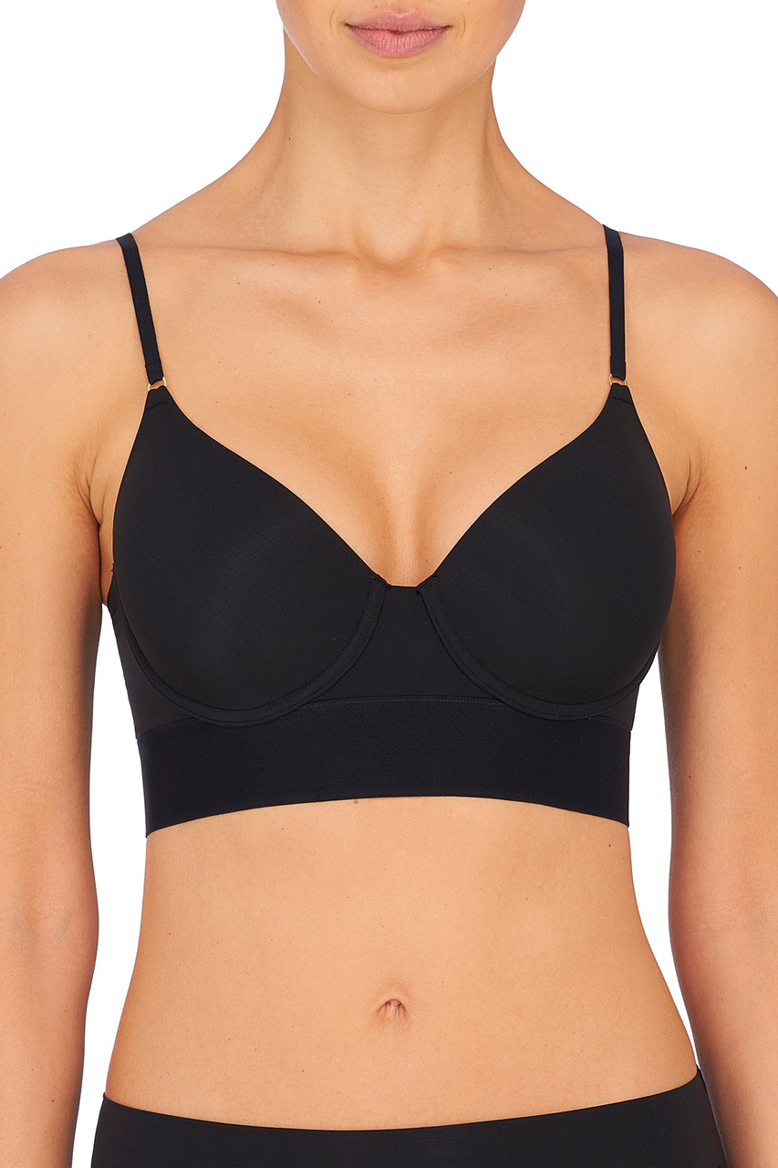 Microfiber Bralette With Flexible Underwires - FLEXI MICRO - NOIR