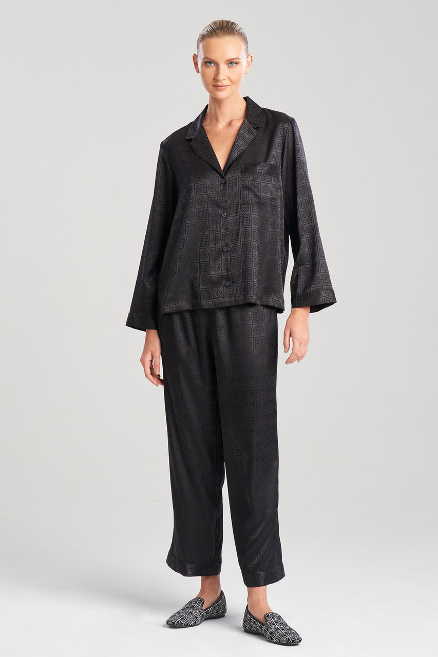 New Women's Pajamas Fashion Luxury Letter Jacquard Lattice