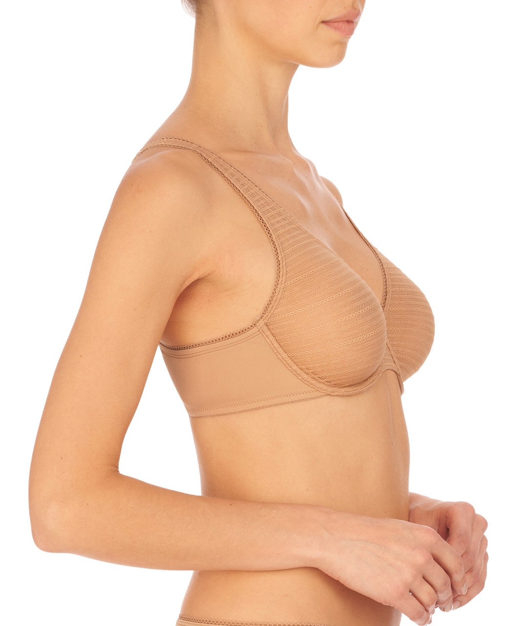 Natori Botanique Unlined Underwire Bra in Bright Berry/Clay Rose FINAL SALE  (30% Off) - Busted Bra Shop