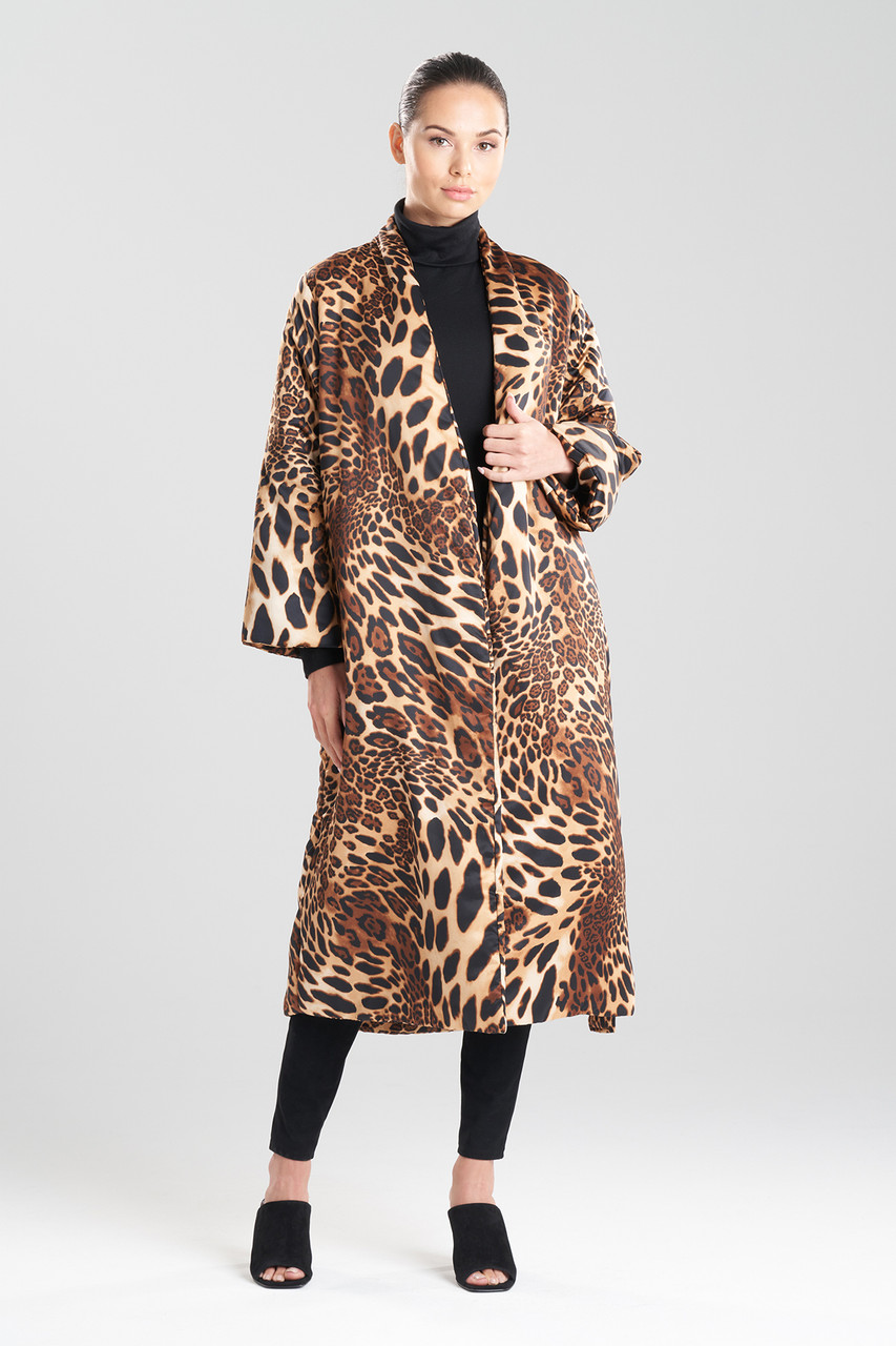 Luxe Leopard Puffer Robe - Natori