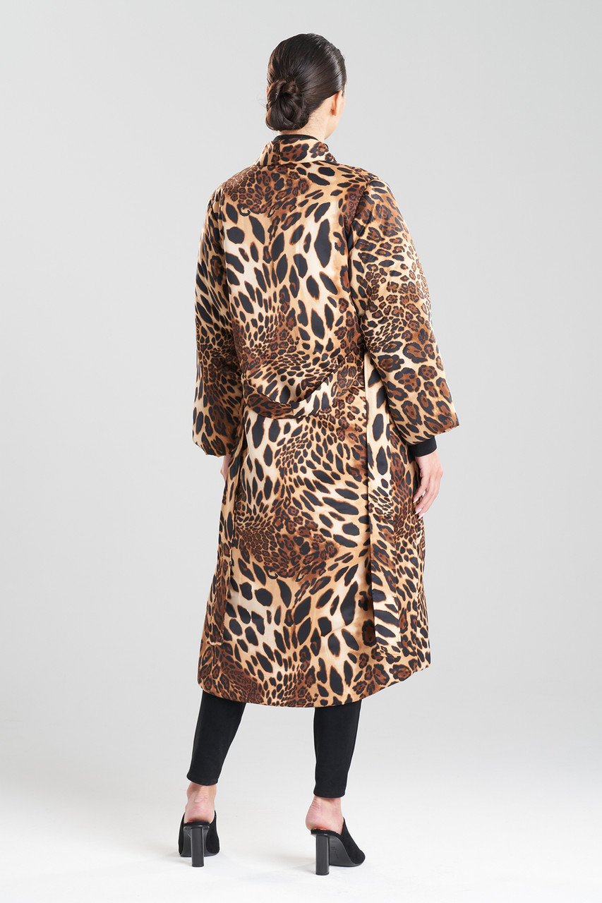 Buy Luxe Leopard Puffer Robe Online | Natori