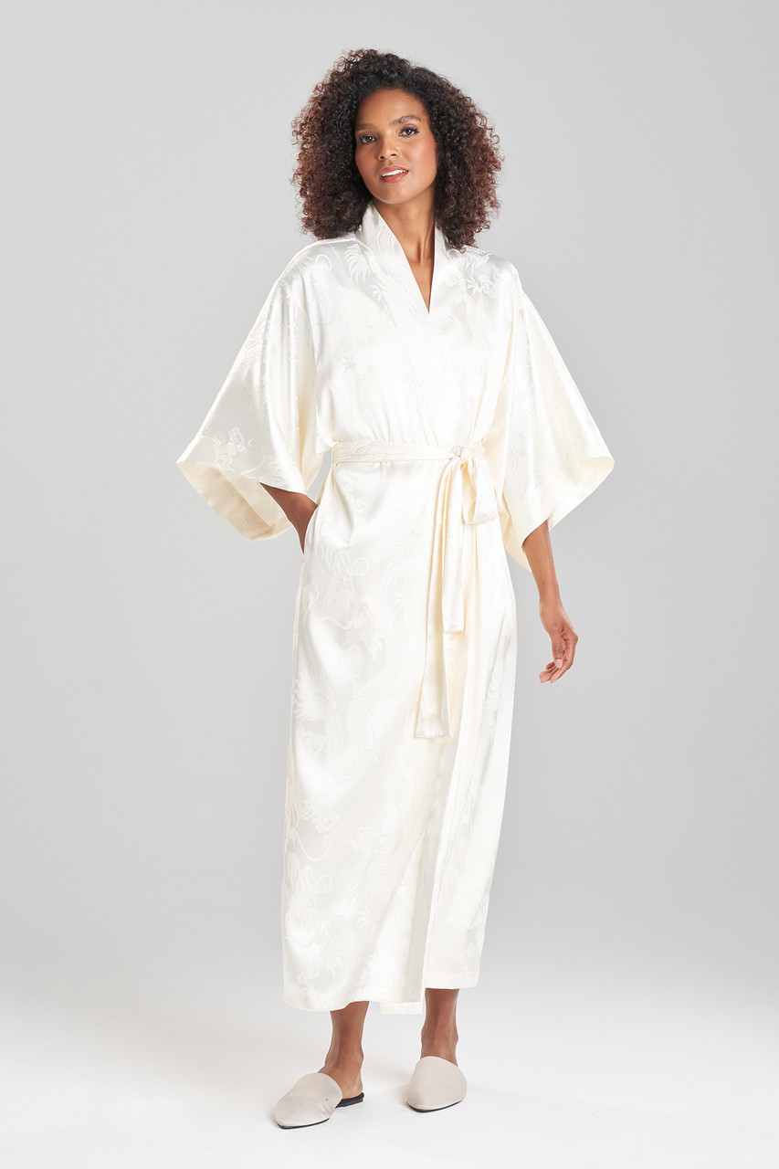 White cotton sales kimono robe