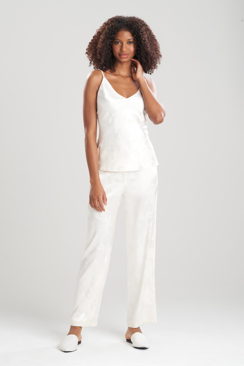 White Cami Linen Pyjama Set