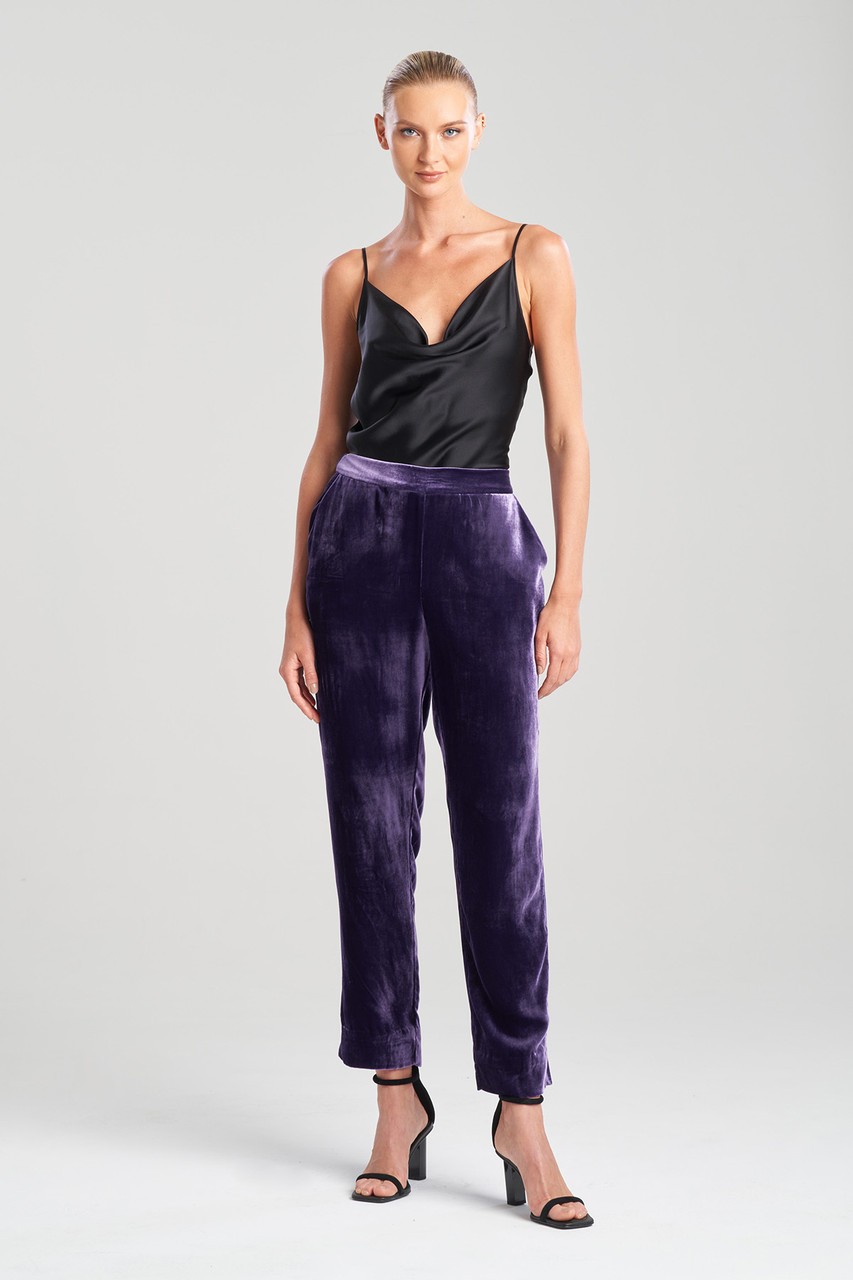 Velvet Pull On Pants