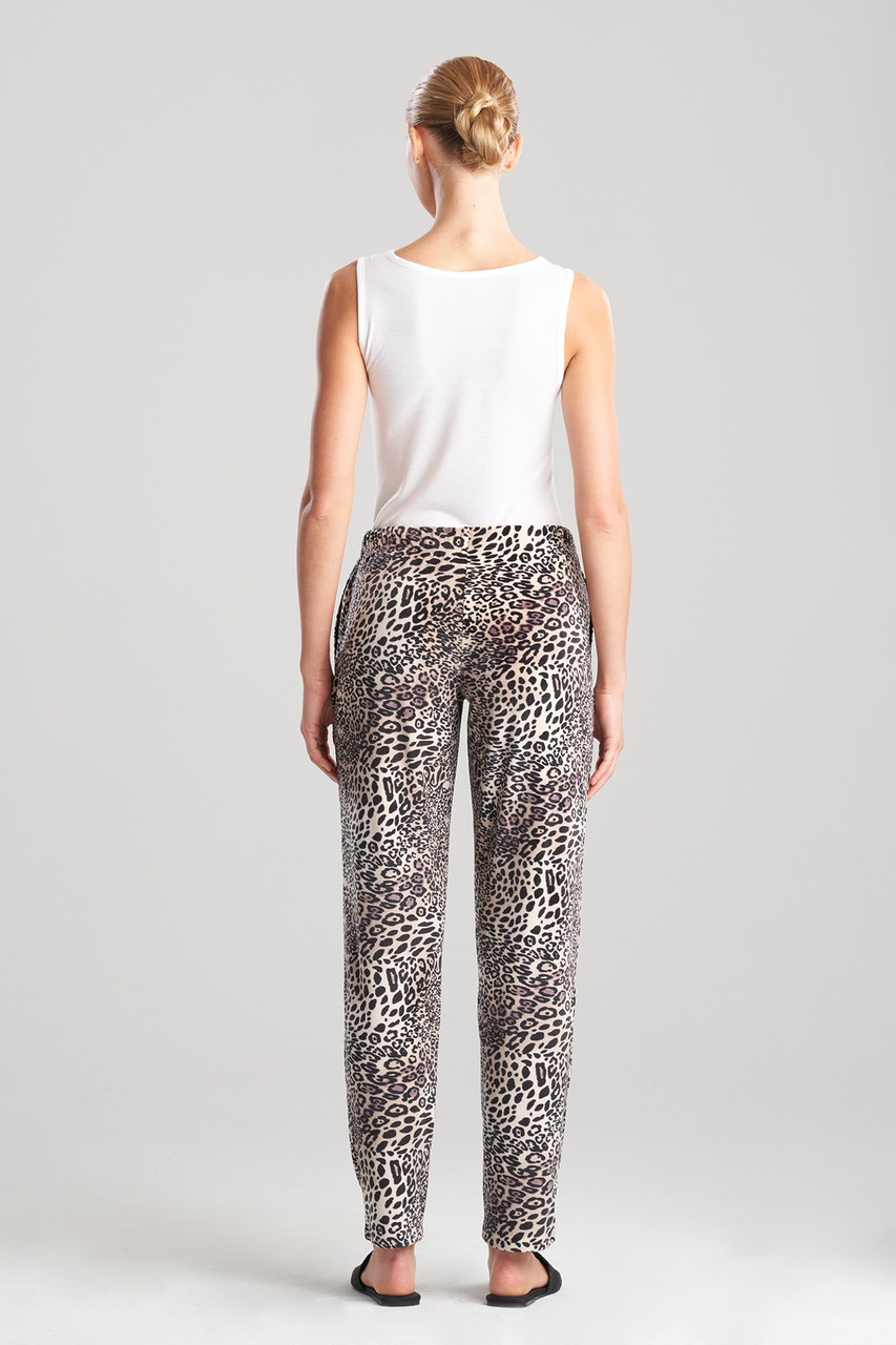 Panther Printed Velour Pants - Natori