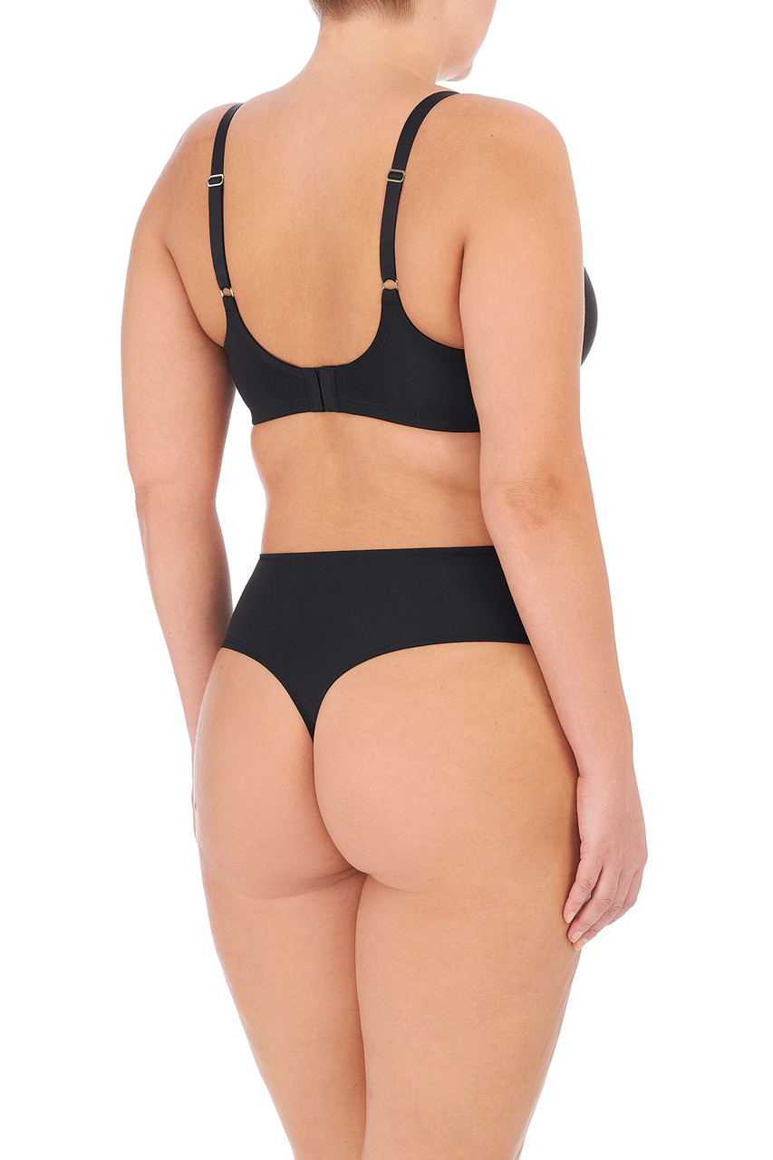 Natori Women's Effect Side Support Contour, Black/Cafe, 30D at