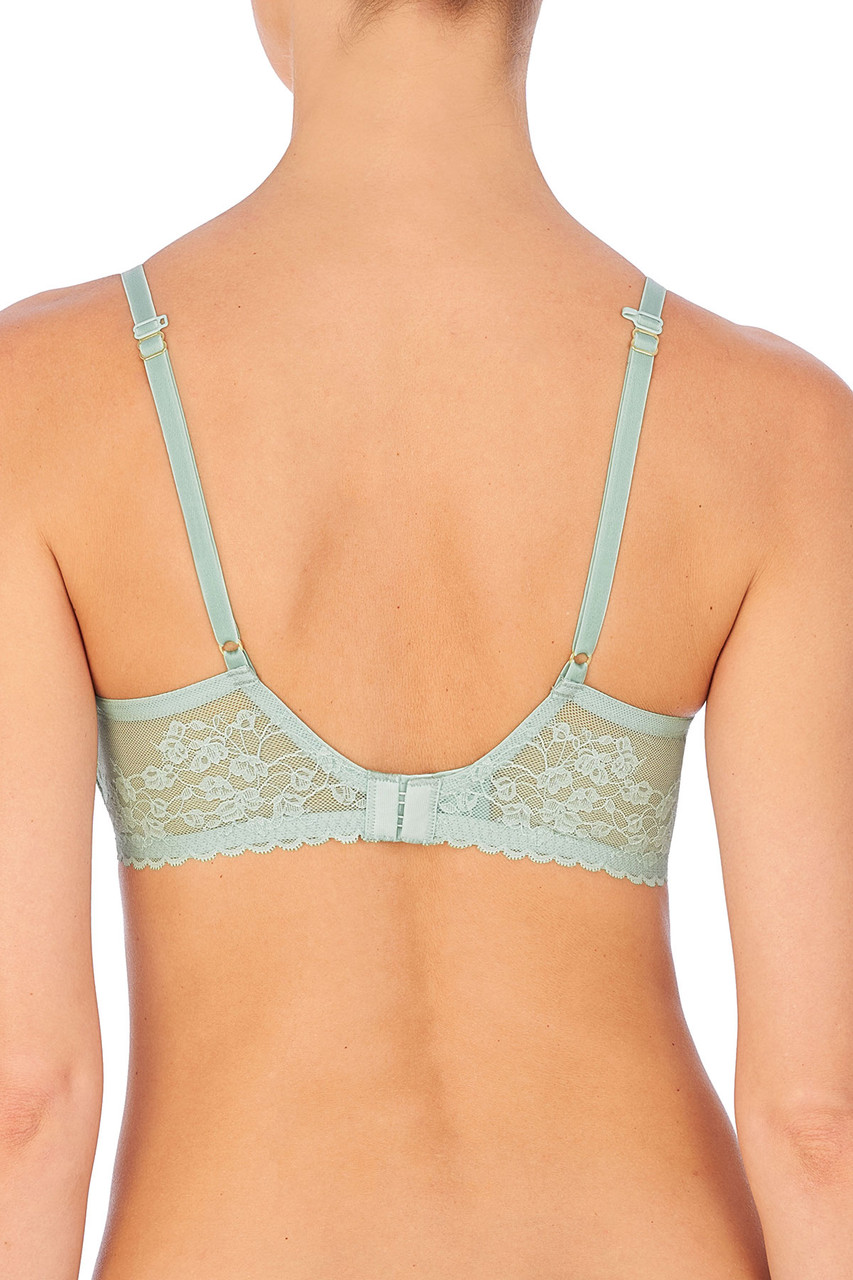 Natori Cherry Blossom Convertible Underwire Bra In Green