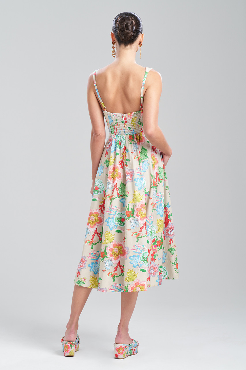 Buy Amanpulo Cotton Poplin Flare Dress Online | Natori