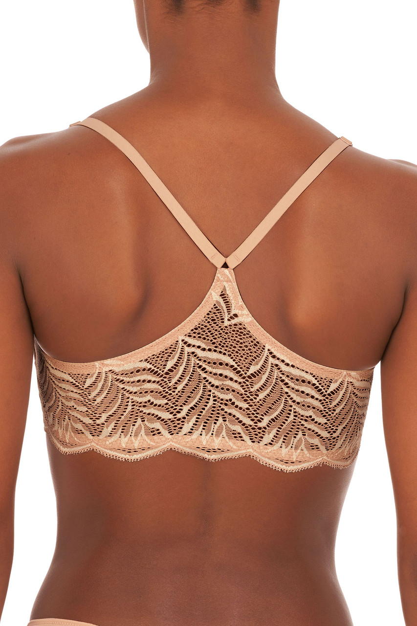 Natori Women's Feathers Front Close T-Back Bra Beautiful Racerback Style,  Superb – Autovia