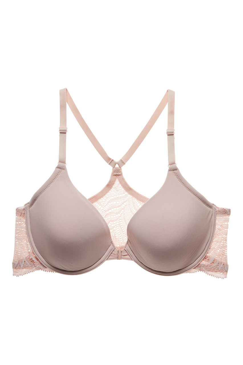 Intimates Soft Mesh Single Layer Underwired Bra in Warm Peach