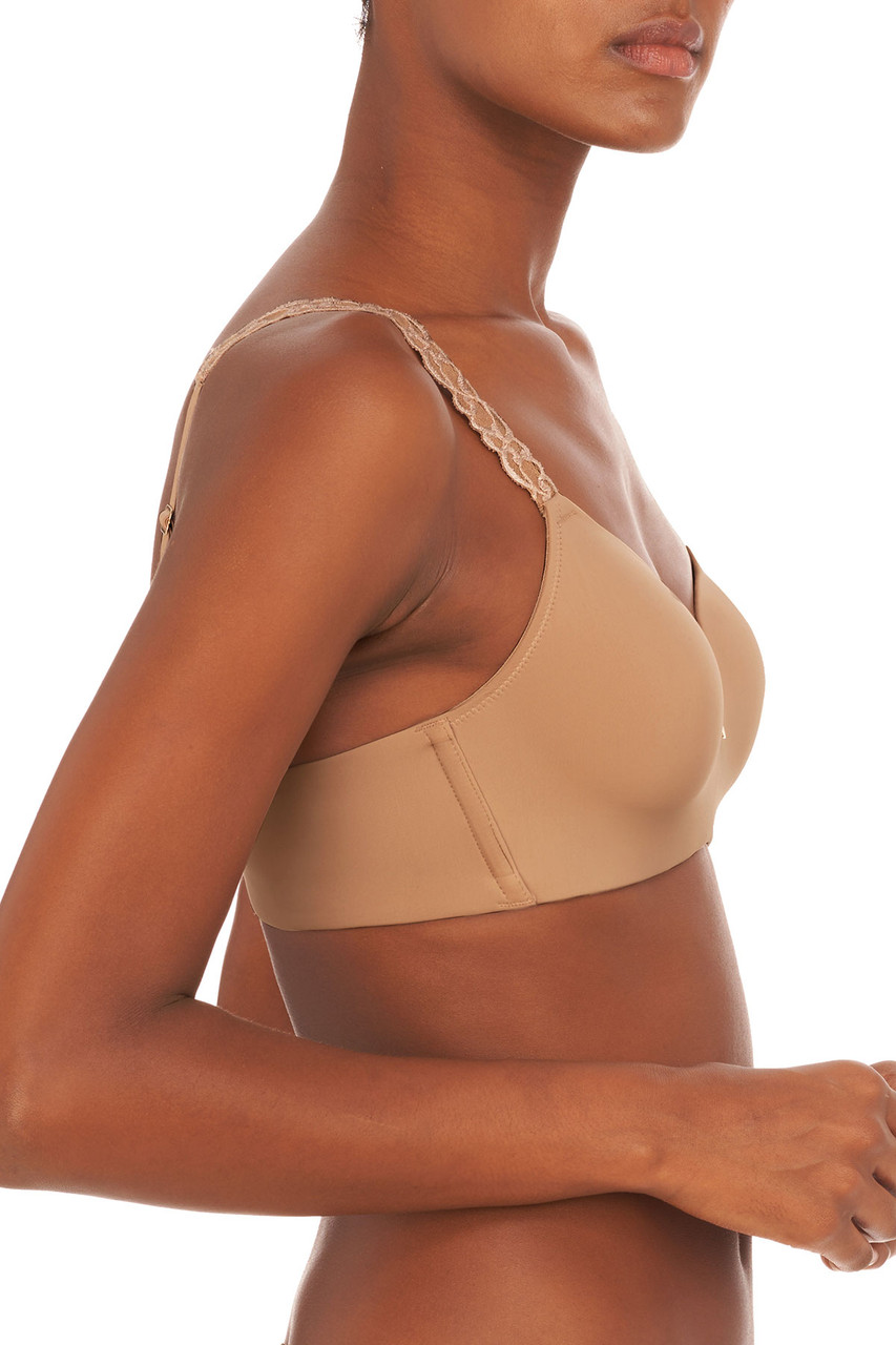 Natori Women's Pure Luxe Custom Coverage Contour Underwire, Dew/Smoky at   Women's Clothing store