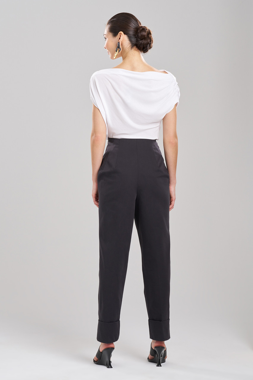 Buy Cotton Chino High Waisted Pleated Pants and Natori Pre-Fall 2023 - Shop  Natori Online
