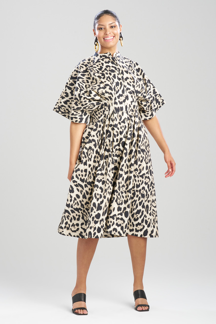 Buy Jaguar Cotton Poplin Pleated Shirt Dress Online | Natori