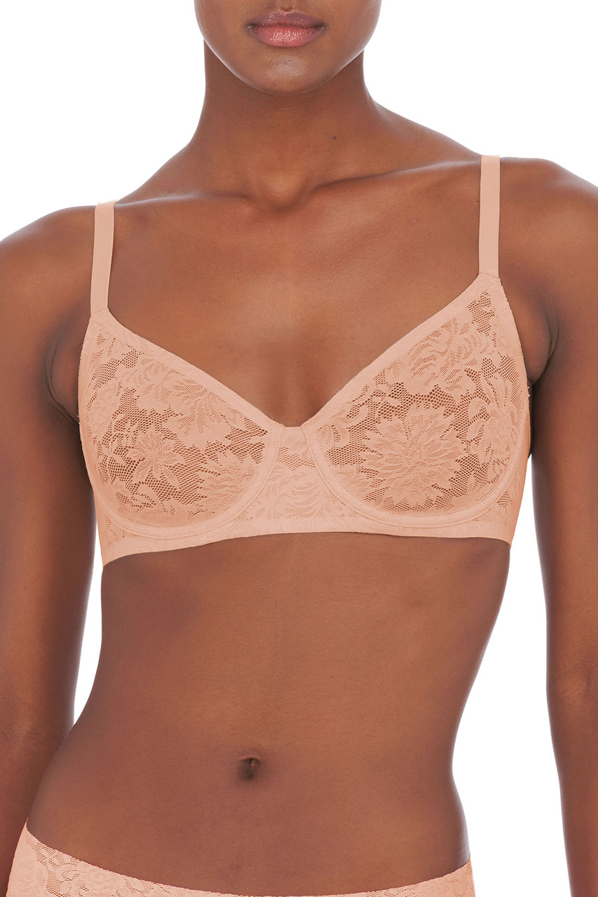 Dusty Pink Certified Organic Cotton Comfy Bralette, No Underwire