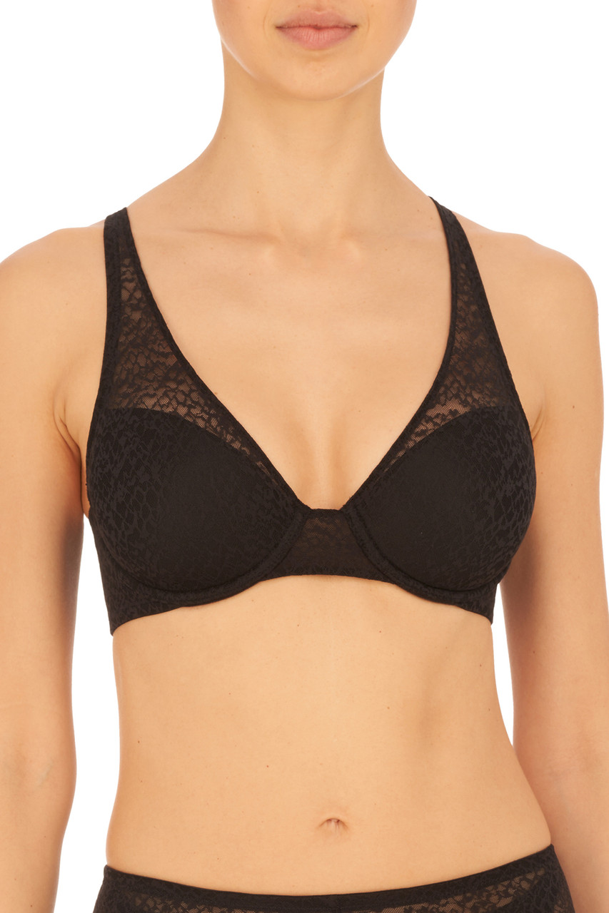 Natori Statement Contour Underwire T-shirt Everyday Bra (30dd) Women's In  Black