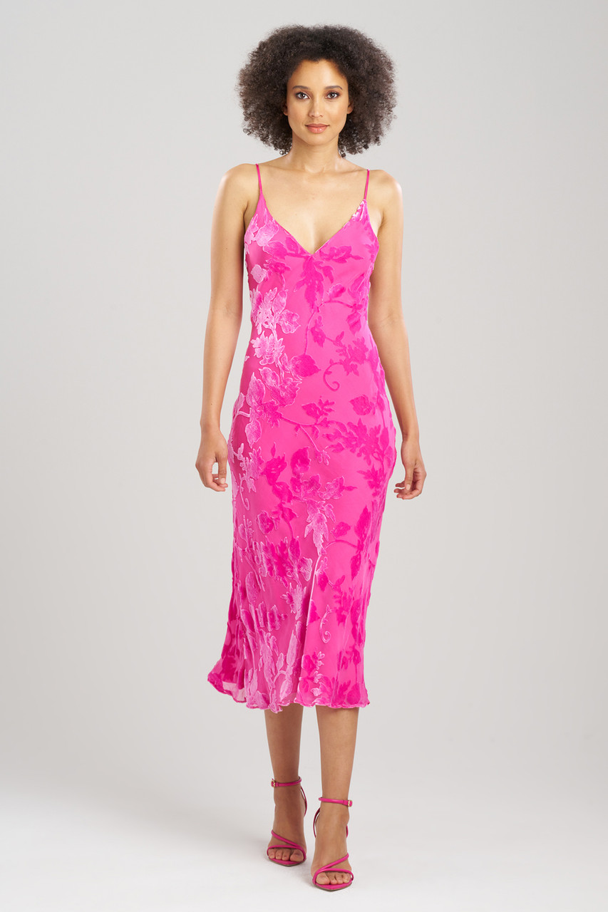 Women's Midi Slip Dress - A New Day™ Pink S