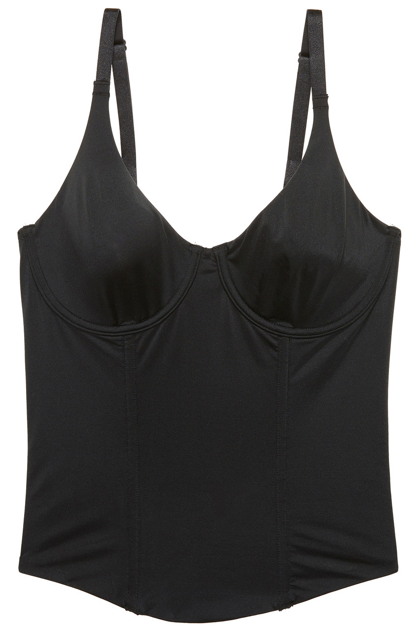 Black Sleek Corset for Adults with Removable Straps