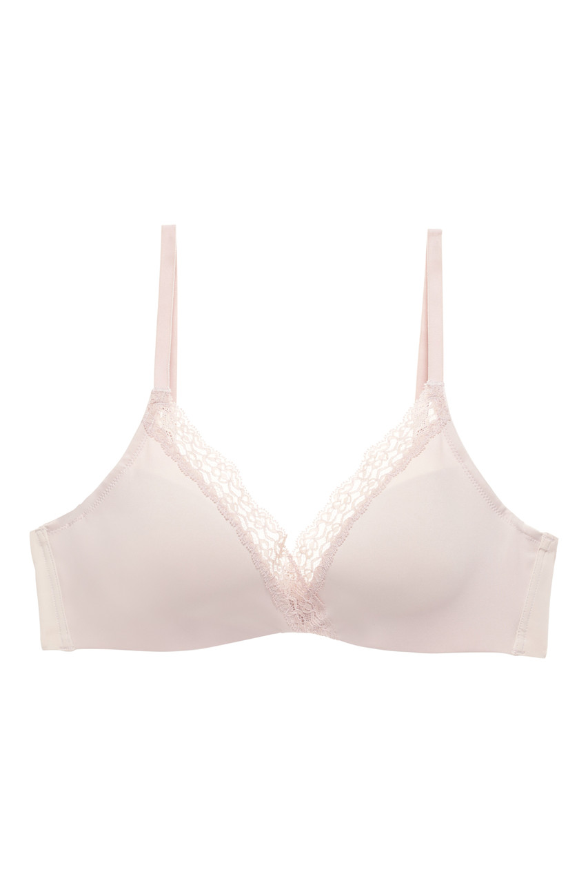 Basic Bio Girl's bra in natural cotton without underwire White